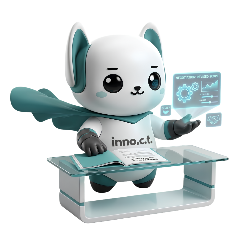 Tino working at his glass desk